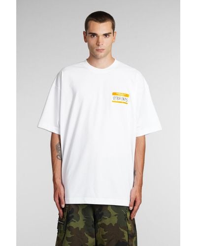 Vetements T-shirt In White Cotton