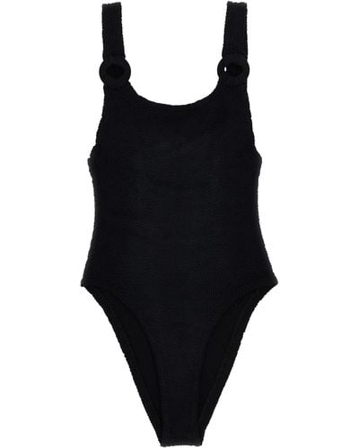 Hunza G Domino Swim Beachwear - Black