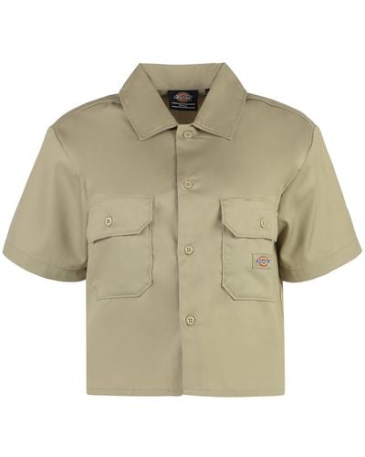 Dickies Short Sleeve Cotton Shirt - Natural