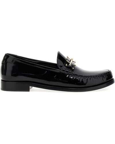 Saint Laurent Le Loafer Patent Leather Loafers - Black
