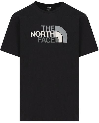 The North Face Logo Printed Crewneck T-shirt - Black