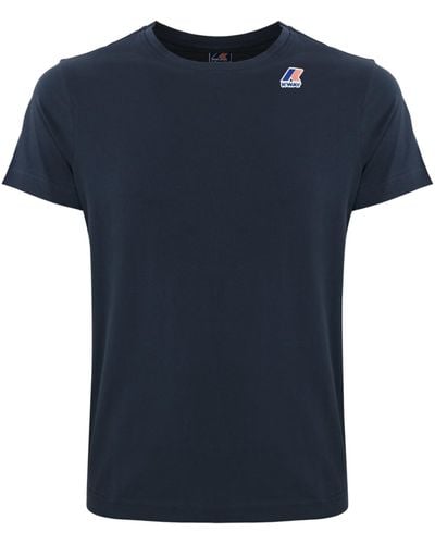 K-Way T-Shirt With Logo - Blue