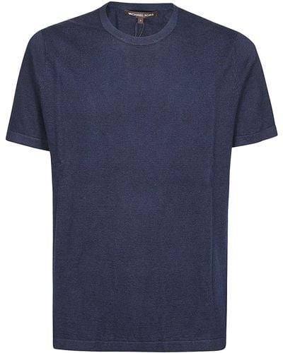 Michael Kors Short Sleeve Sweater - Blue