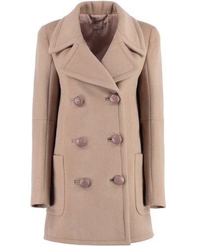 Stella McCartney Double-Breasted Coat - Natural