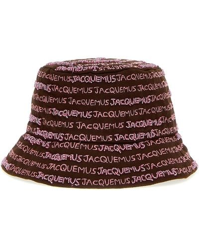 Jacquemus 'Le Bob Bordado’ Bucket Hat - Brown