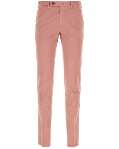 PT Torino Stretch Cotton Blend Silkochino Pant - Pink