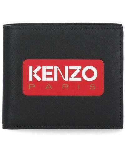 KENZO Wallet With Logo - Red