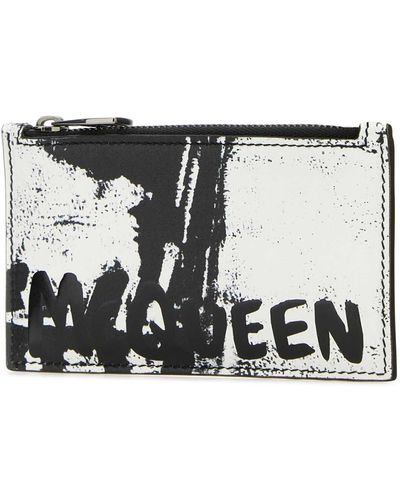 Alexander McQueen Printed Leather Card Holder - Multicolour