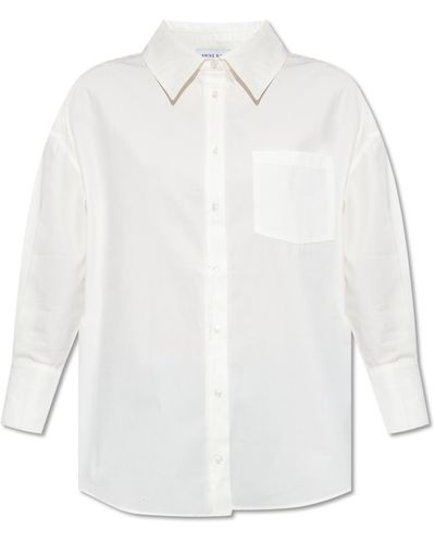 Anine Bing Mika Cotton Shirt - White