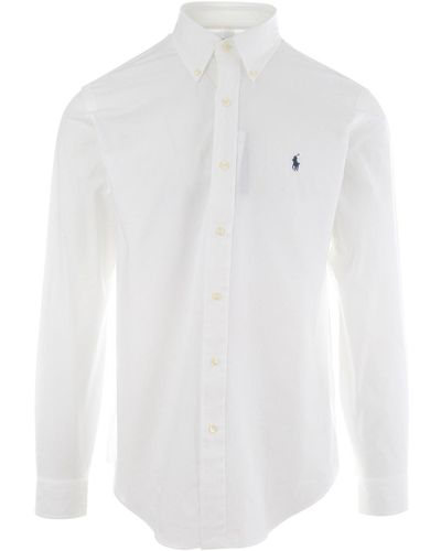 Ralph Lauren Long Sleeve Sport Shirt - White