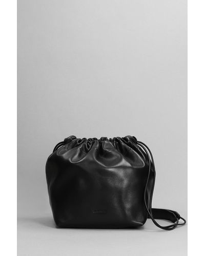 Jil Sander Dumpling Shoulder Bag - Black