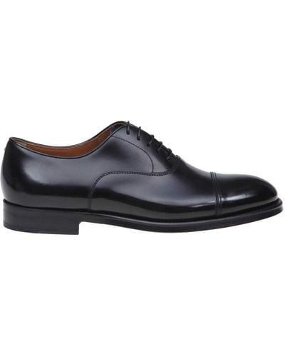 Doucal's Oxford Lace-up In Black Leather