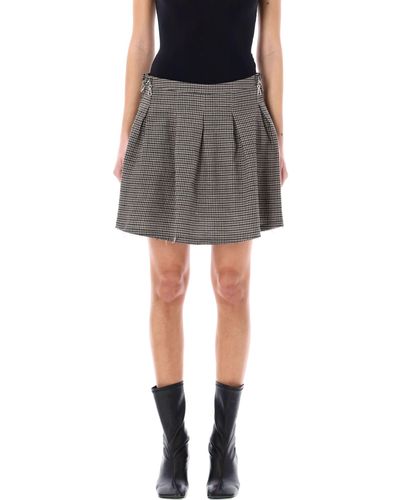 Our Legacy Object Check Skirt - Grey