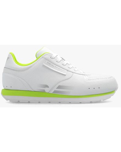 Emporio Armani Sneakers With Logo - Green