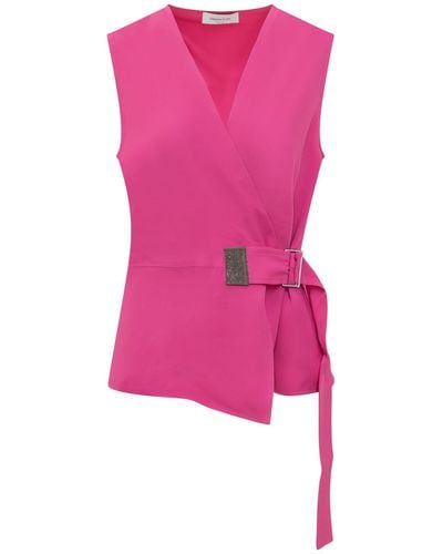 Fabiana Filippi Top With Detail - Pink