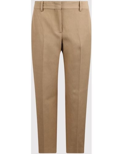 Ermanno Scervino Mid-Rise Tailored Trousers - Natural