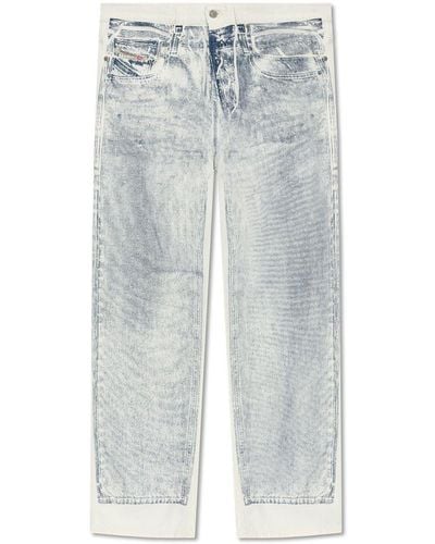 DIESEL 2001 D-Macro Straight-Leg Jeans - White