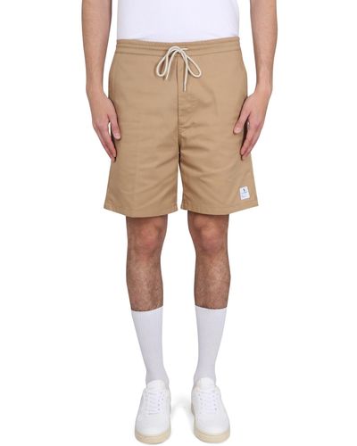 Department 5 Drawstring Bermuda Shorts - Natural