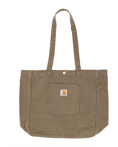 Carhartt Tote Bag With Logo - Natural