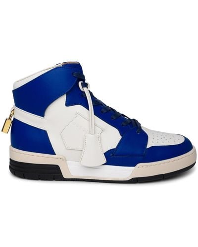 Buscemi Air Jon And Leather Sneakers - Blue