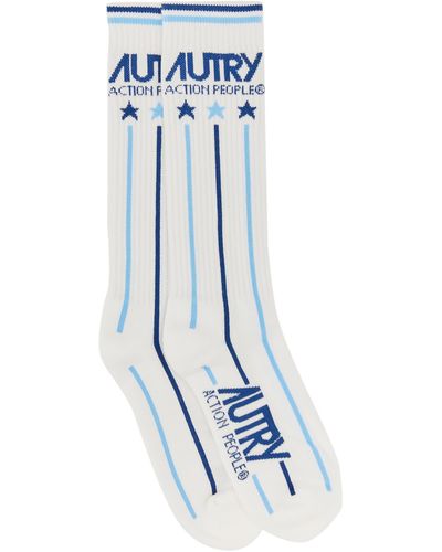 Autry Socks With Logo - Blue