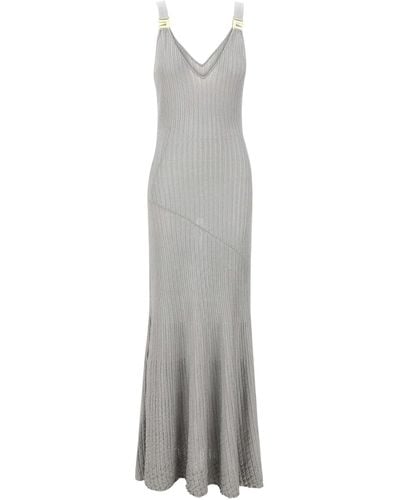 Elisabetta Franchi Carpet Dress - Grey