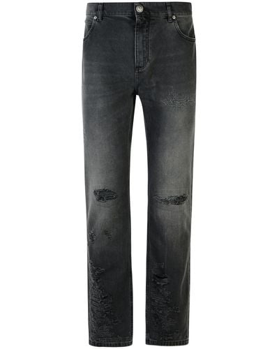 Balmain Cotton Jeans - Grey