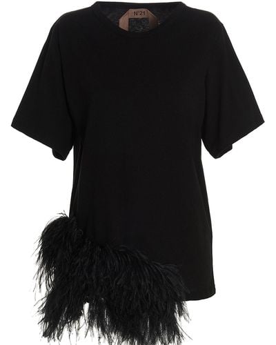N°21 Feather T-shirt - Black
