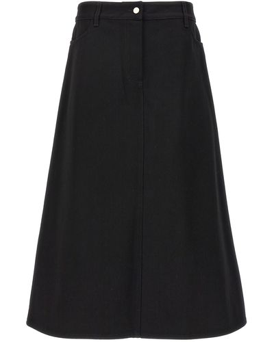 Studio Nicholson Baringo Midi Skirt - Black