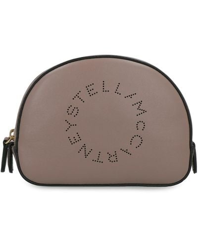 Stella McCartney Stella Logo Wash Bag - Brown