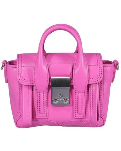 3.1 Phillip Lim Pashli Zip Detailed Mini Satchel Bag - Pink