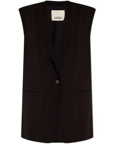 Isabel Marant 'emara' Oversize Vest, - Black