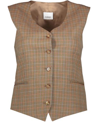 Burberry Wool Vest - Brown