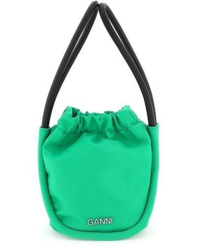 Ganni 'knot'mini Bag - Green