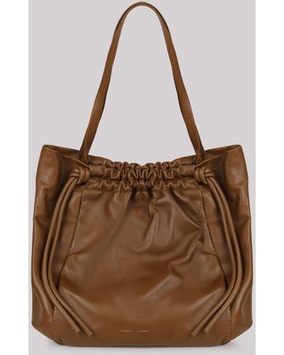 Proenza Schouler Leather Drawstring Tote - Brown