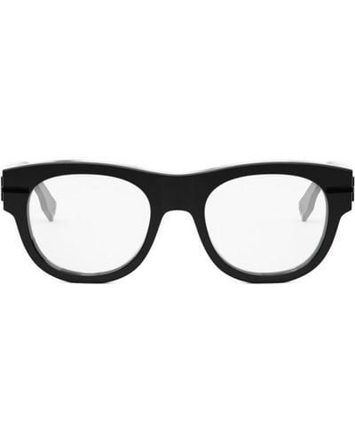 Fendi Round-Frame Glasses - Black