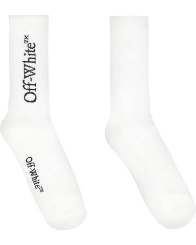 Off-White c/o Virgil Abloh White/black Cotton Sports Socks