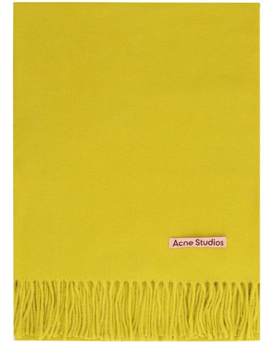 Acne Studios Wool Scarf - Yellow
