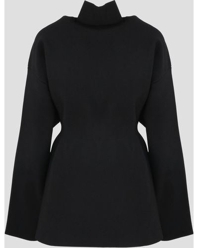 Balenciaga Hourglass Turtleneck Sweater - Black