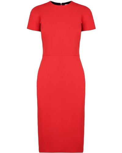 Victoria Beckham Sheath Dress - Red