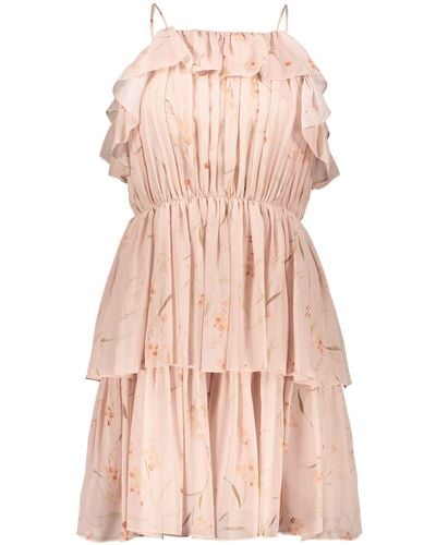 Celine Ruffled Mini Dress - Pink