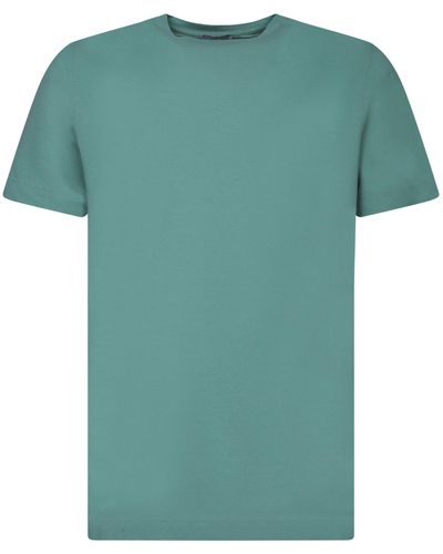 Zanone Mint Ice Cotton T-Shirt - Green