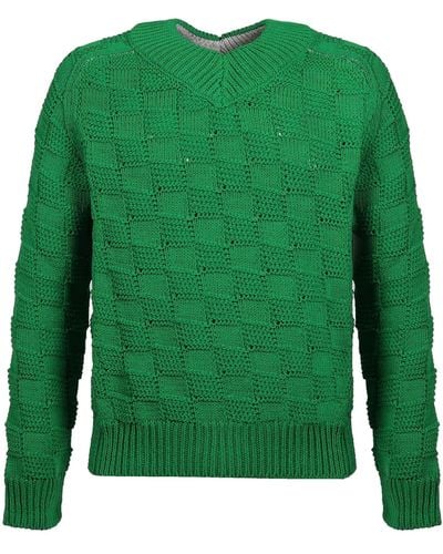Bottega Veneta Knit Intrecciato - Green