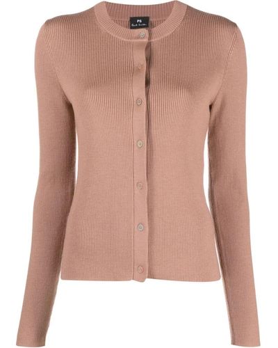 PS by Paul Smith Knitted Buttoned Cardigan - Pink