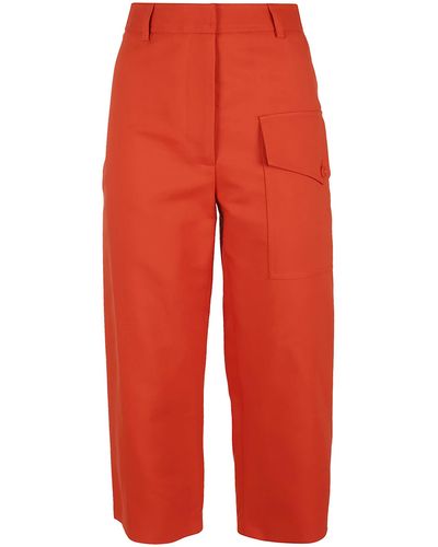 Stella McCartney Trousers Twill Tailoring - Red