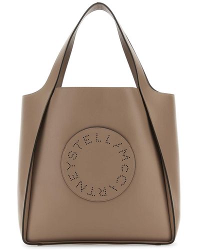 Stella McCartney Dove Alter Mat Stella Logo Shopping Bag - Brown