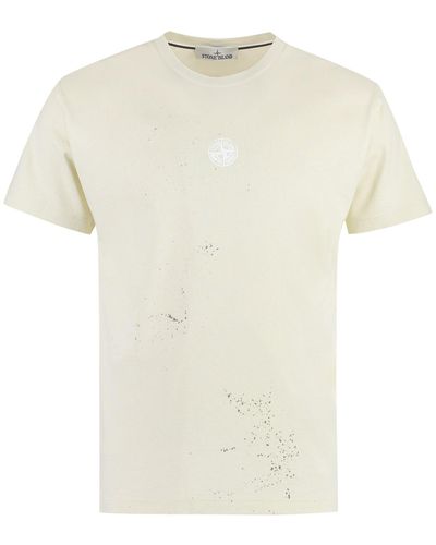 Stone Island Cotton Crew-neck T-shirt - White