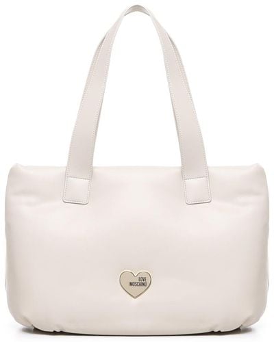Love Moschino Padded Bag With Logo - White