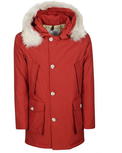 Woolrich Arctic Detachable Fur Parka - Red