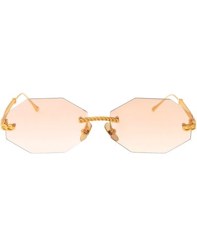 Anna Karin Karlsson Chain Nest Sun Octagonal Sunglasses - Pink
